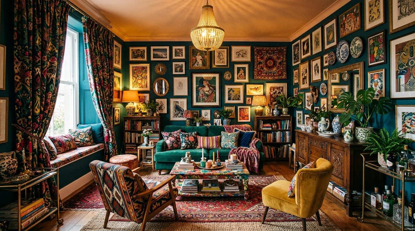Bold Cozy Maximalism Ideas for Colorful and Vibrant Spaces idea 5