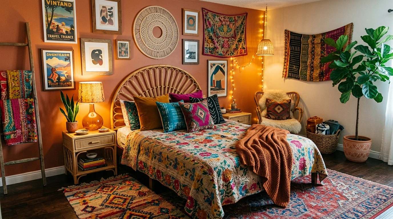 Bold Cozy Maximalism Ideas for Colorful and Vibrant Spaces idea 7