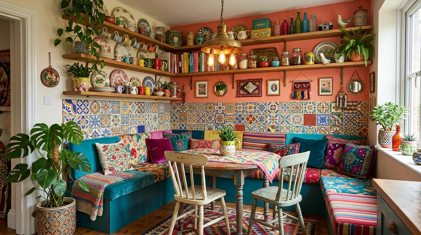 Bold Cozy Maximalism Ideas for Colorful and Vibrant Spaces idea 8