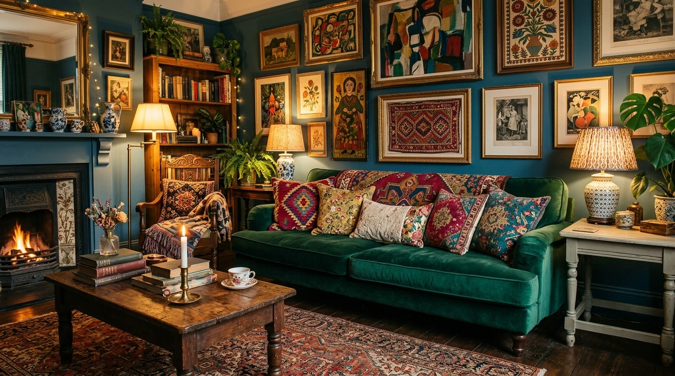 Bold Cozy Maximalism Ideas for Colorful and Vibrant Spaces idea 9