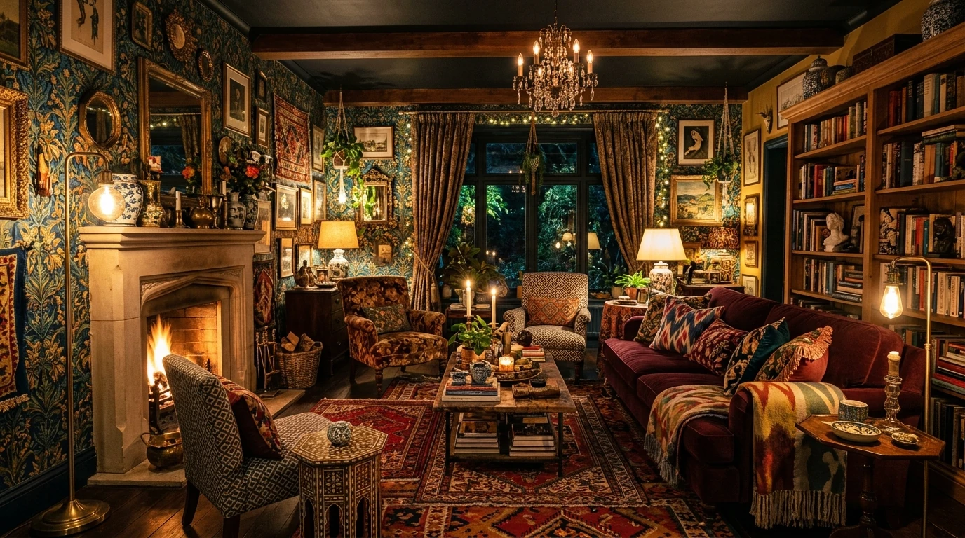 Bold Cozy Maximalism Ideas for Colorful and Vibrant Spaces idea 14