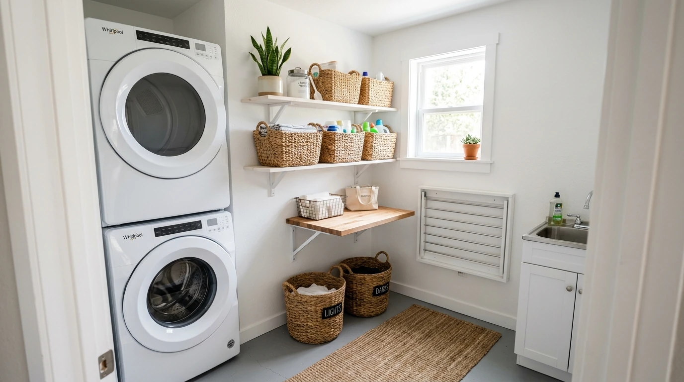 13 Budget Small Laundry Room Makeover Ideas on a Dime