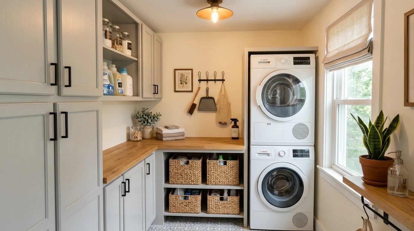 Budget small laundry makeover 3
