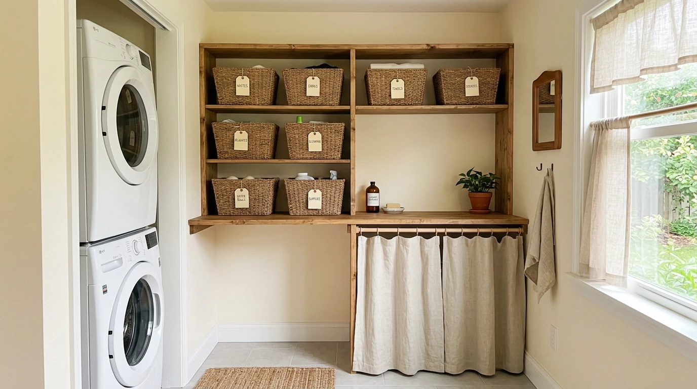 Budget small laundry makeover 4