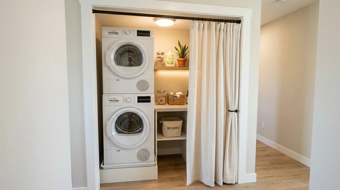 Budget small laundry makeover 8