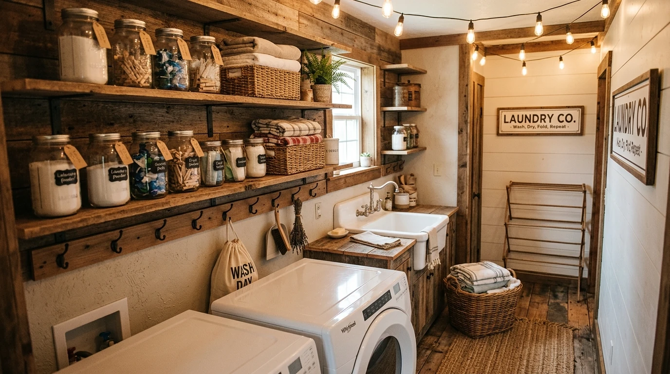 Budget small laundry makeover 9