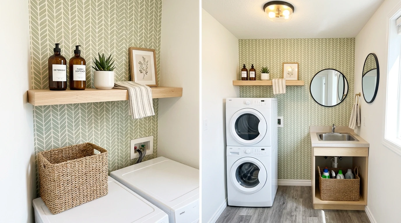 Budget small laundry makeover 11