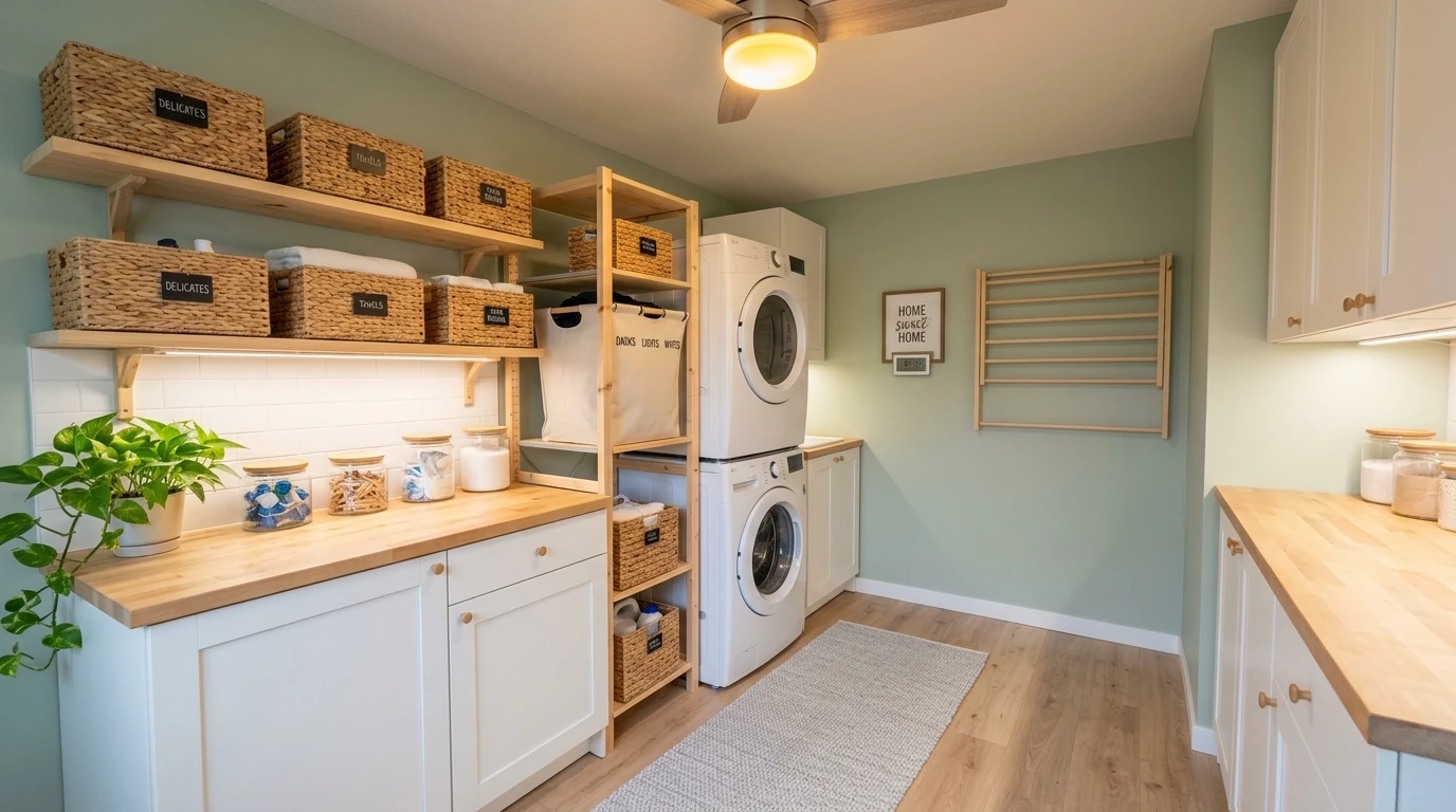 Budget small laundry makeover 13