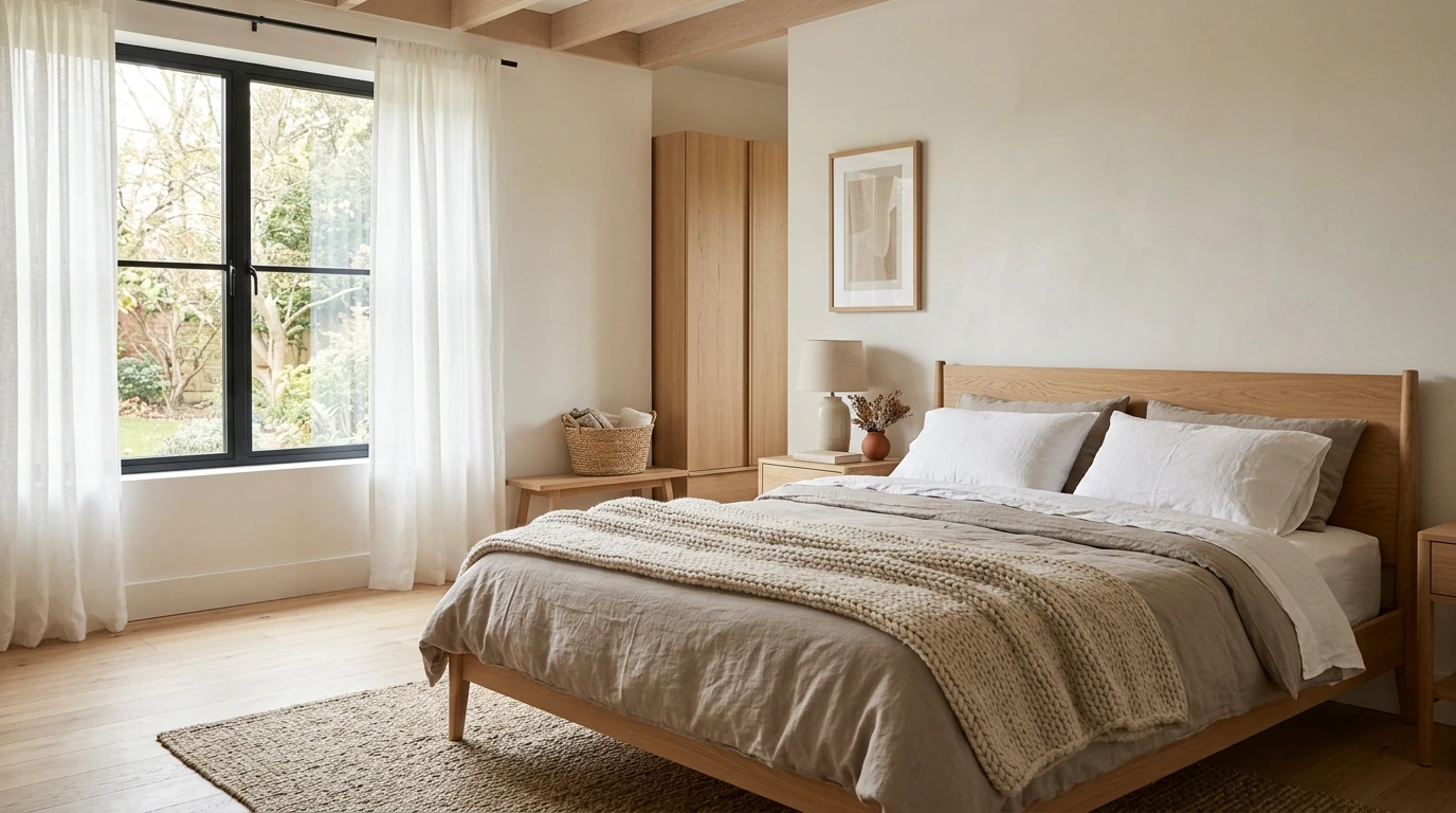 Cozy earthy bedroom idea 3
