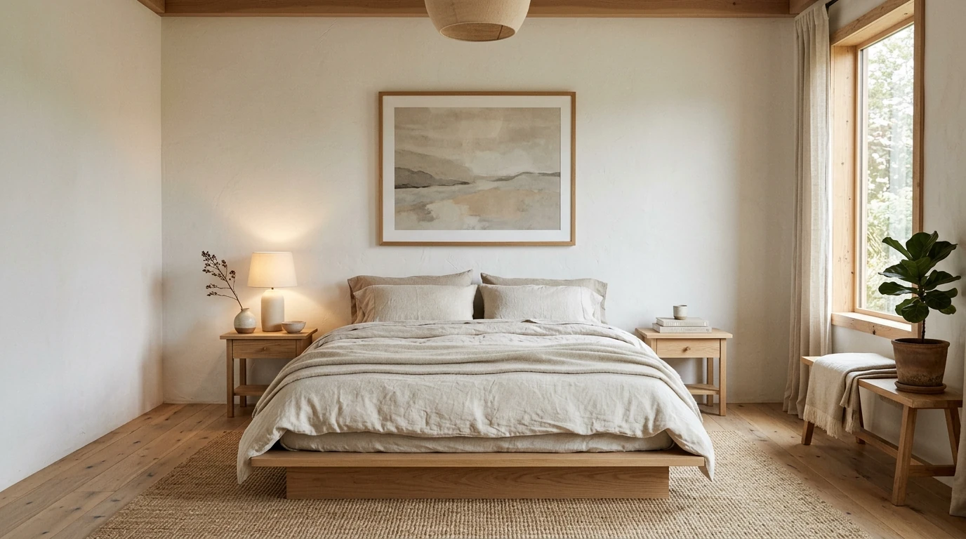 Cozy earthy bedroom idea 5
