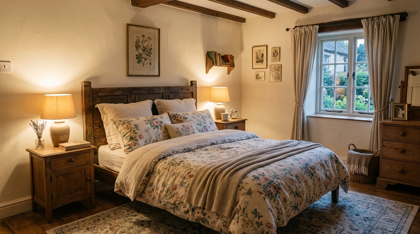 Cozy earthy bedroom idea 9