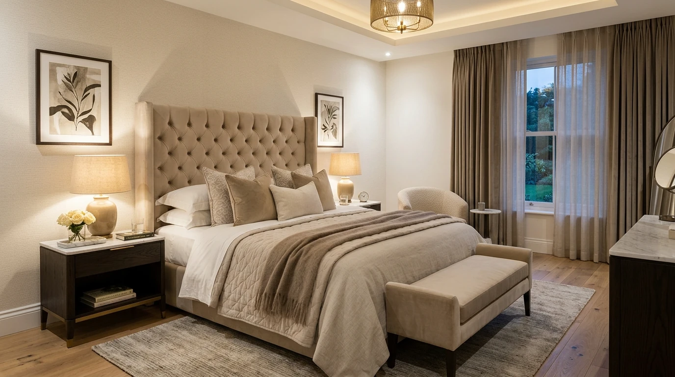 Cozy earthy bedroom idea 11