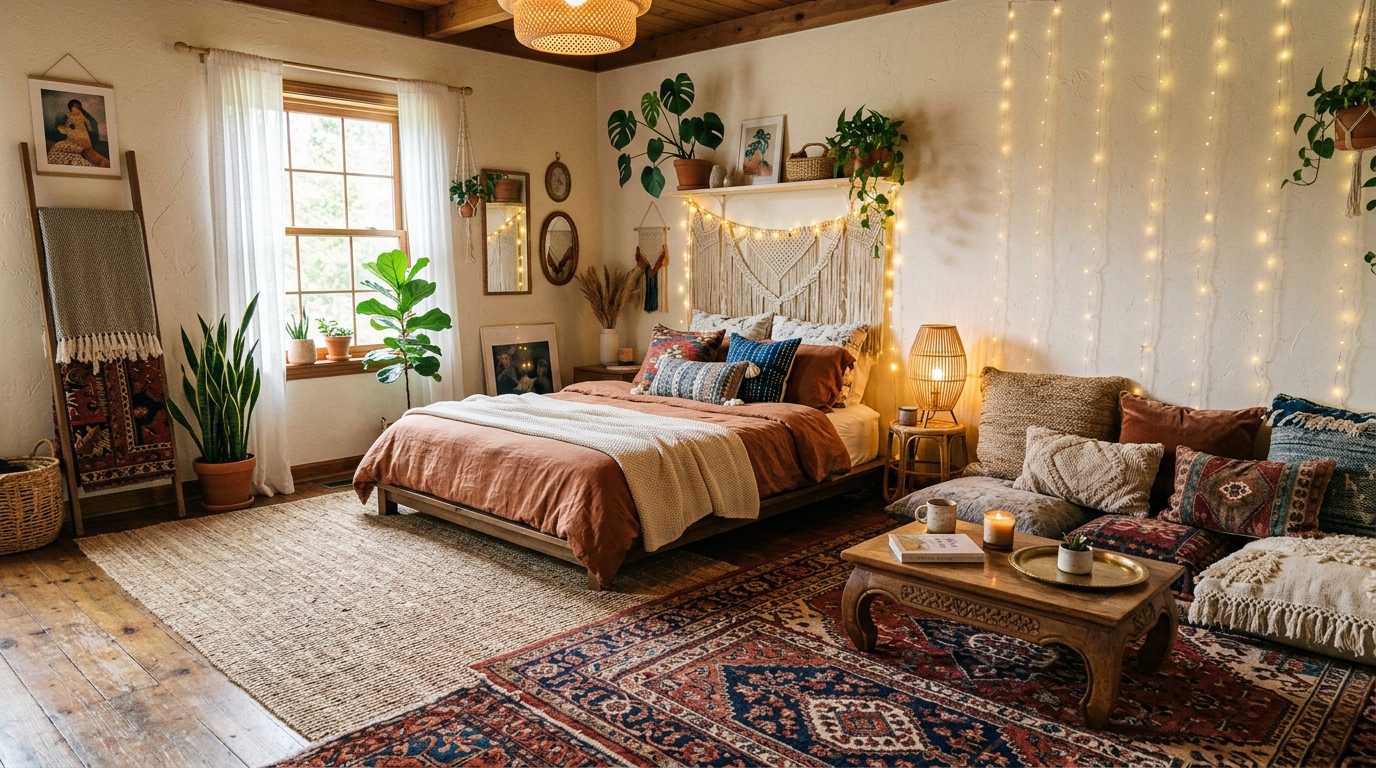 Charming Boho Bedroom Ideas for Relaxed Vibes idea 5