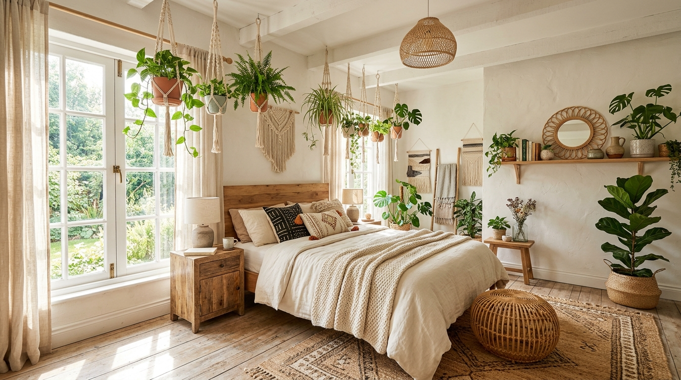 Charming Boho Bedroom Ideas for Relaxed Vibes idea 6