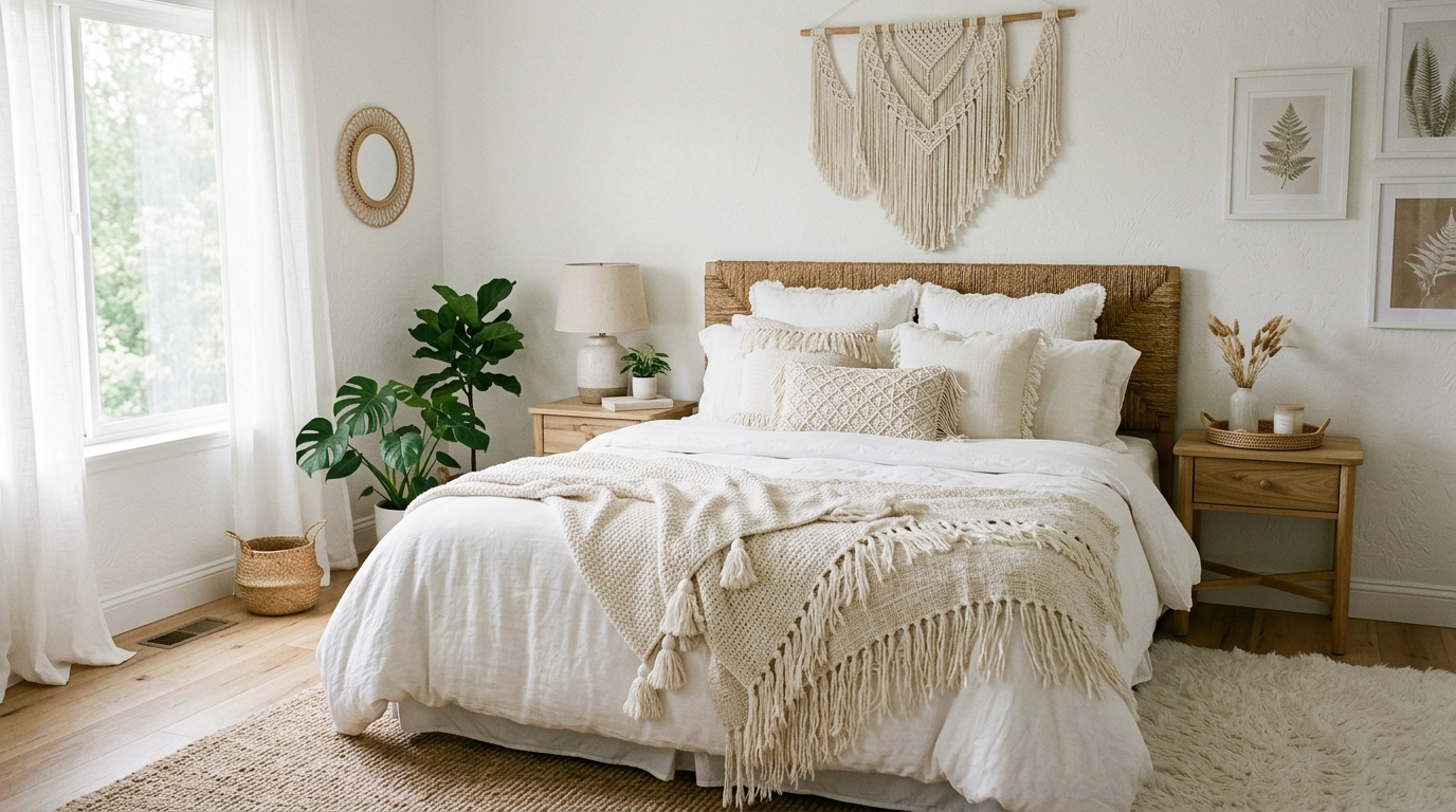 Charming Boho Bedroom Ideas for Relaxed Vibes idea 8