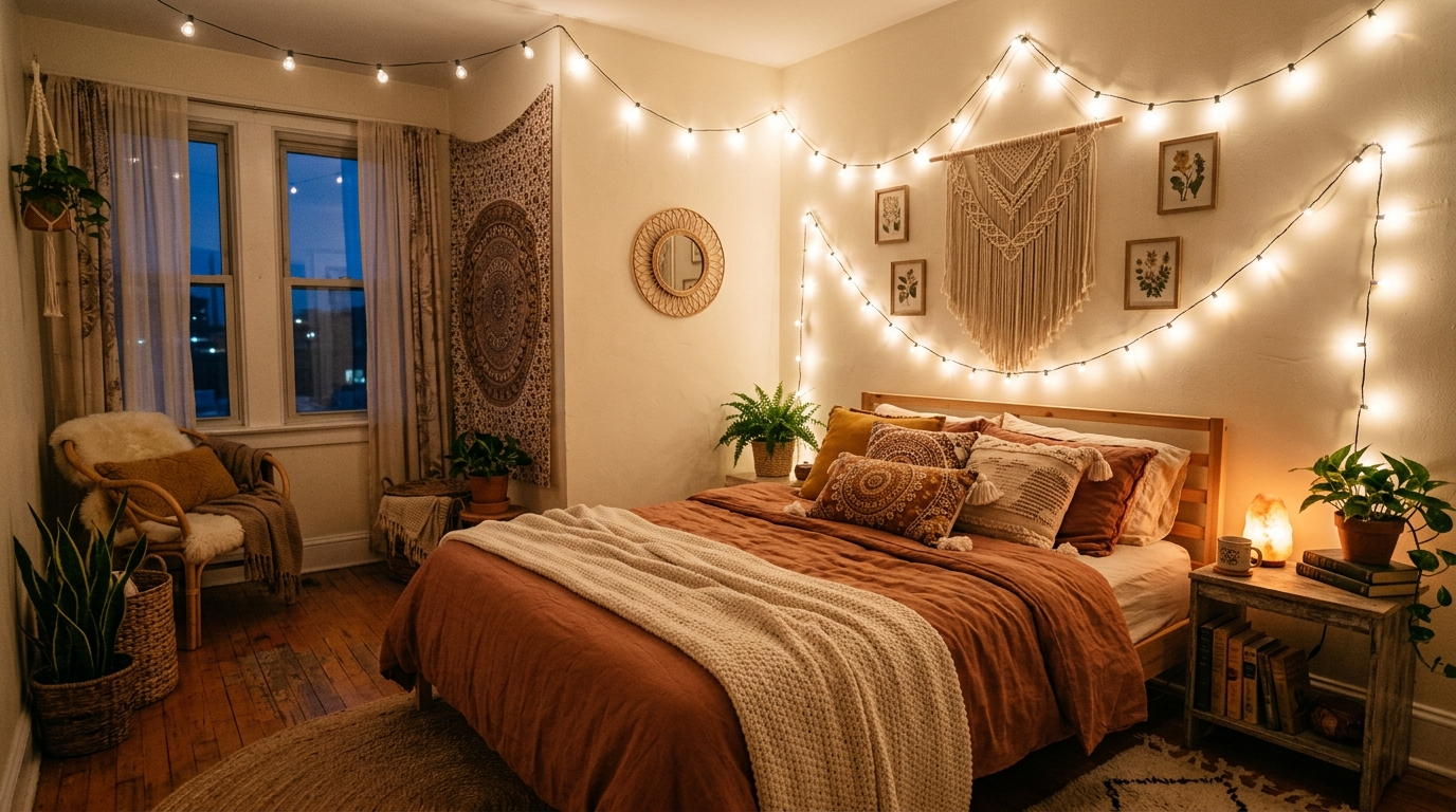 Charming Boho Bedroom Ideas for Relaxed Vibes idea 9