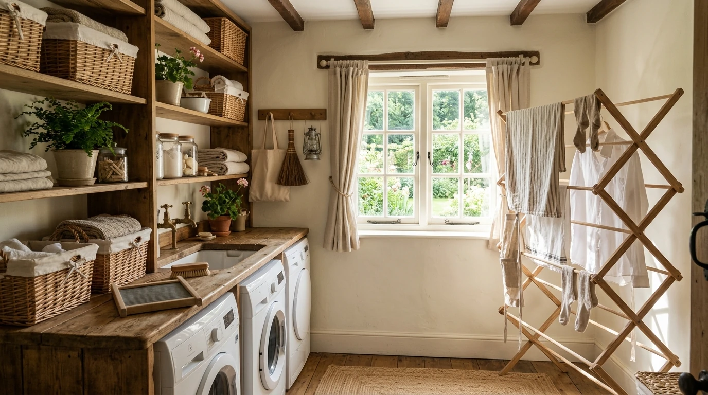 Farmhouse laundry idea 7