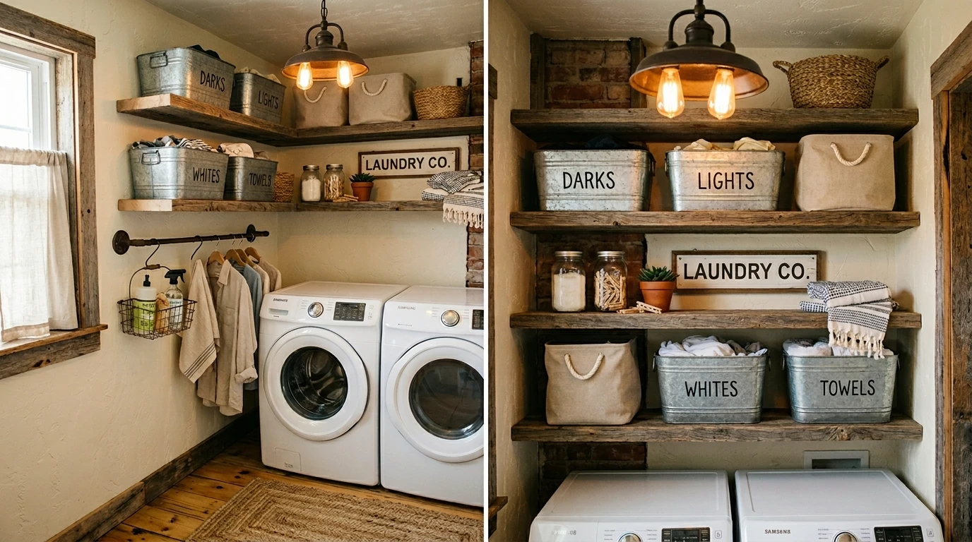 Farmhouse laundry idea 10