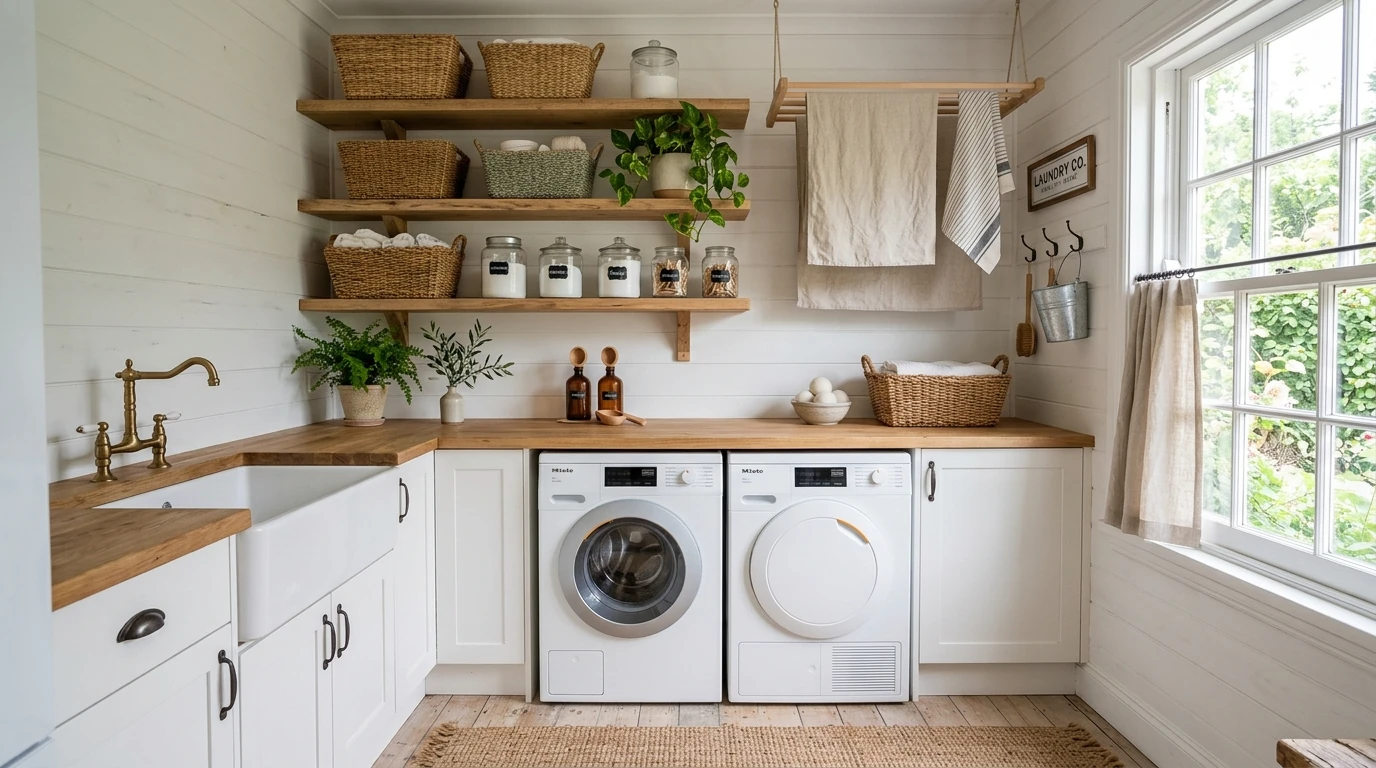 Farmhouse laundry idea 11