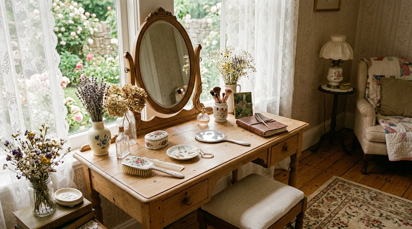 Vintage vanity idea 7