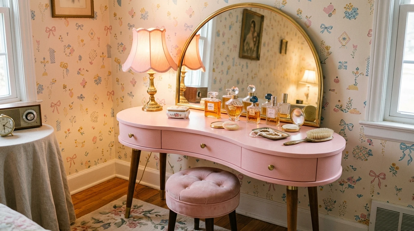 Vintage vanity idea 8