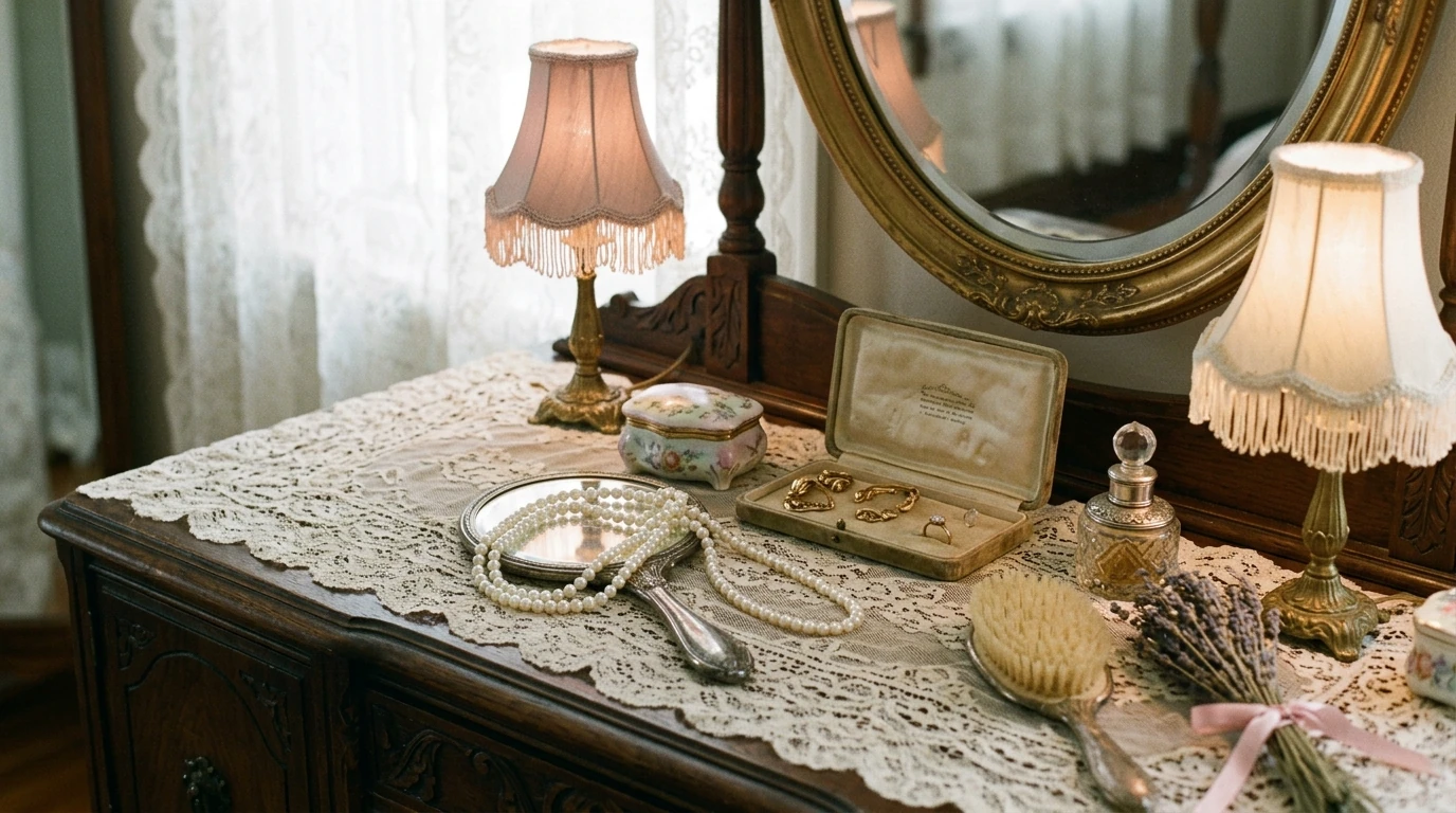 Vintage vanity idea 12
