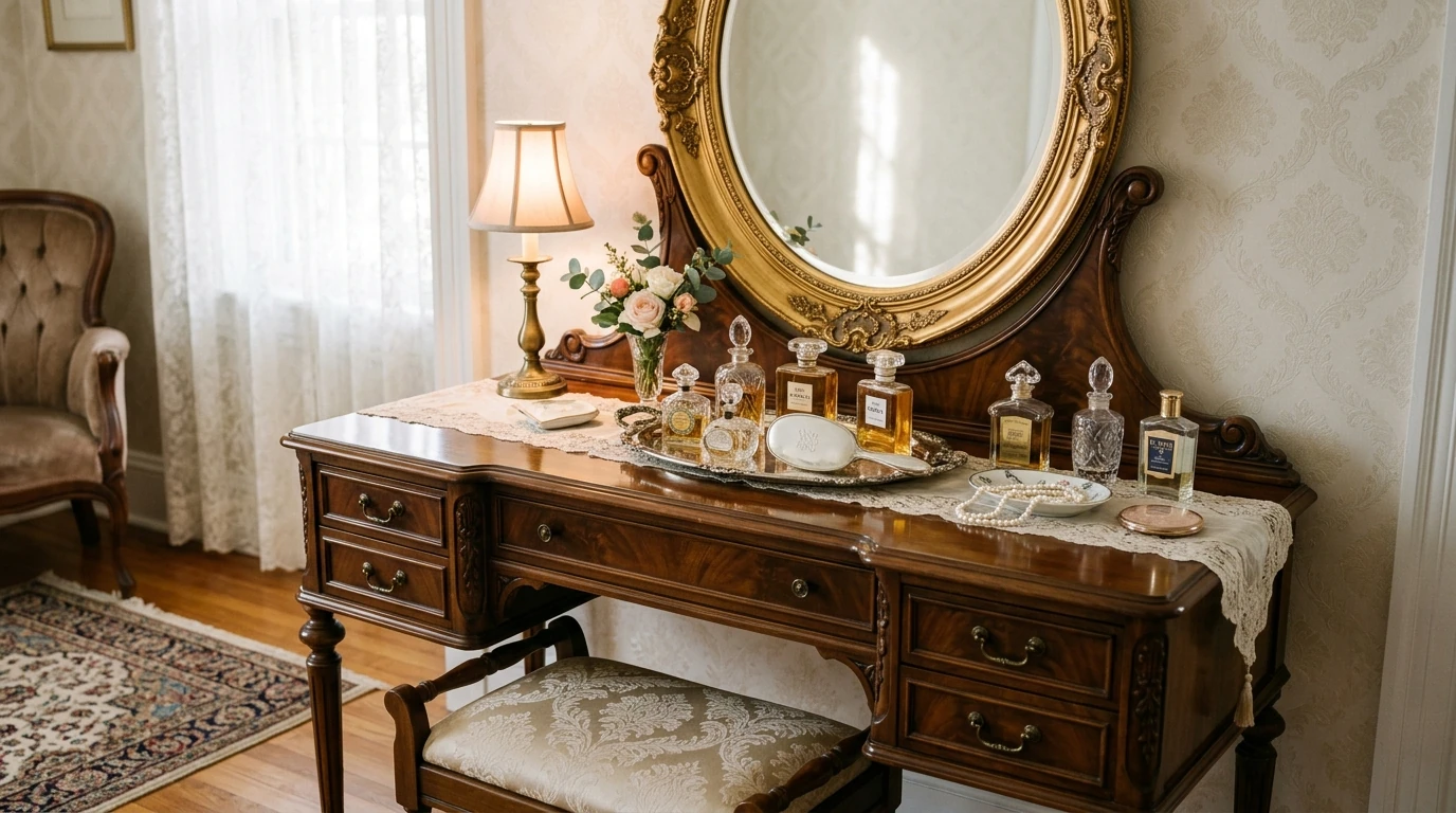 Vintage vanity idea 13