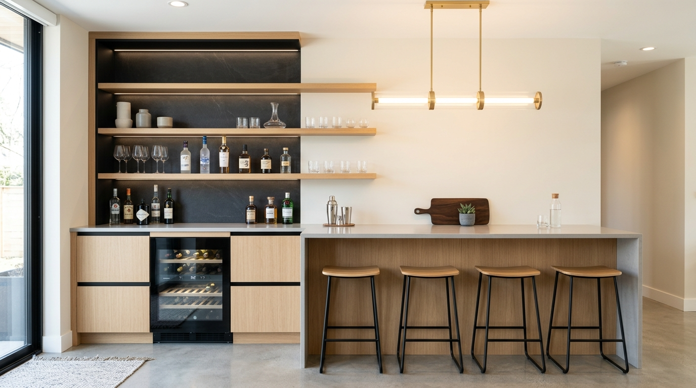Chic Home Bar Setup Ideas for Stylish Entertaining idea 2
