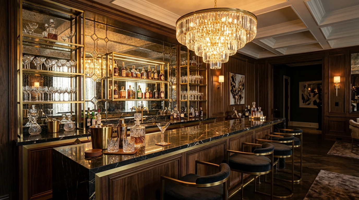 Chic Home Bar Setup Ideas for Stylish Entertaining idea 3