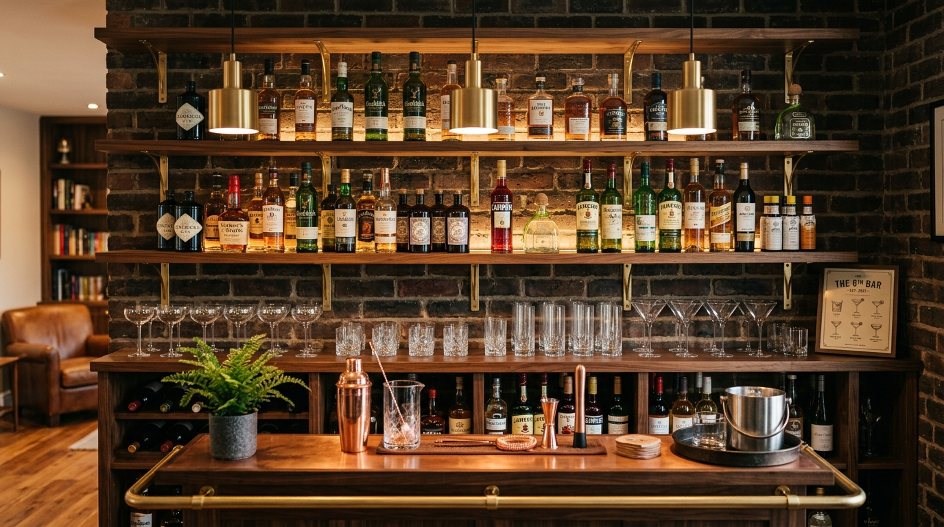 Chic Home Bar Setup Ideas for Stylish Entertaining idea 6