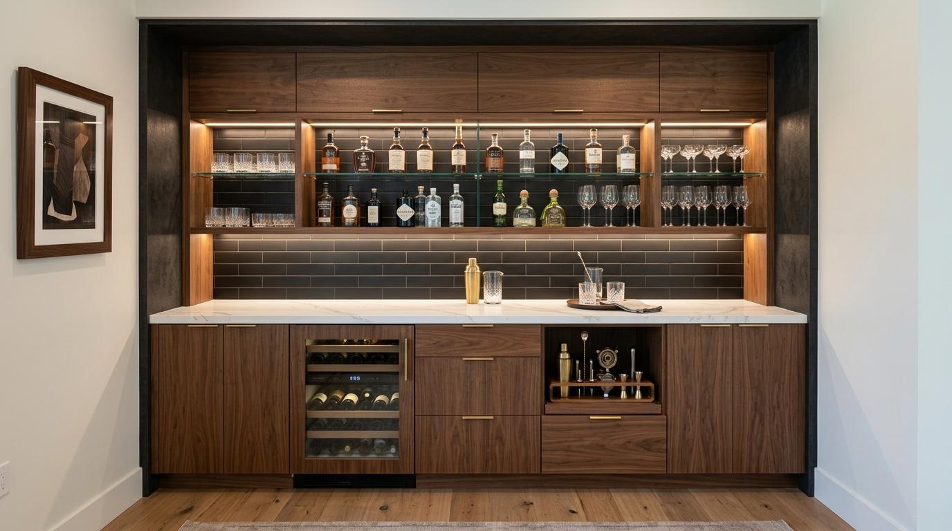 Chic Home Bar Setup Ideas for Stylish Entertaining idea 9