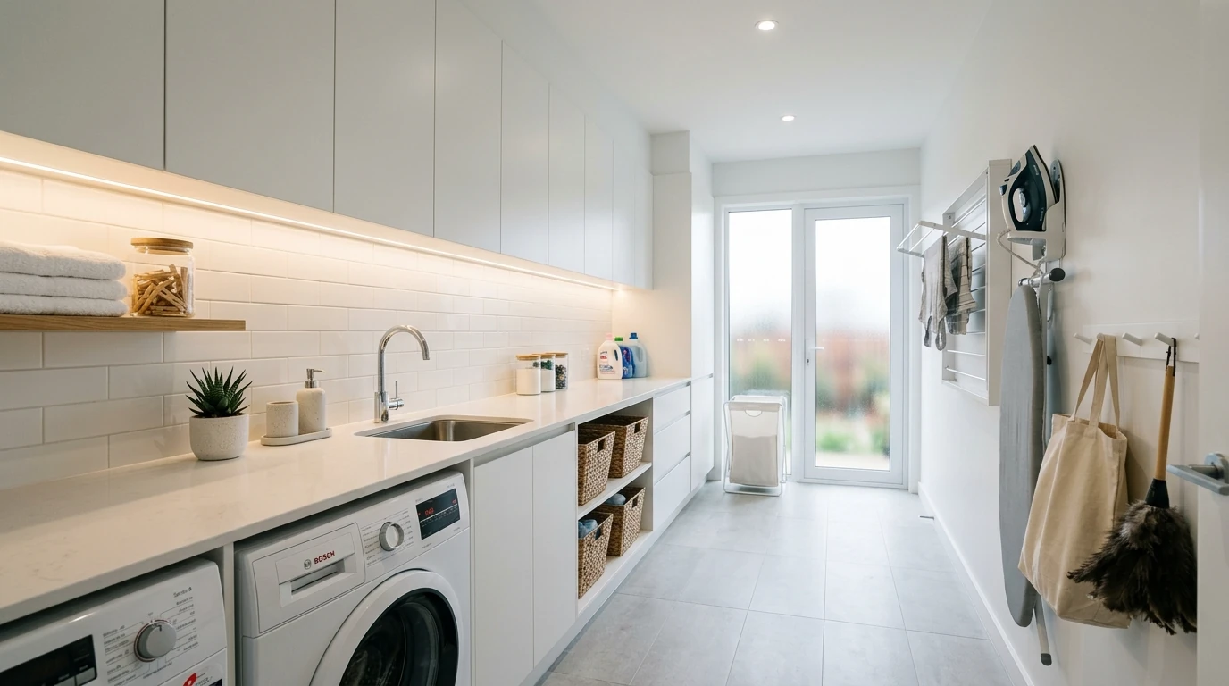 Narrow laundry room idea 5