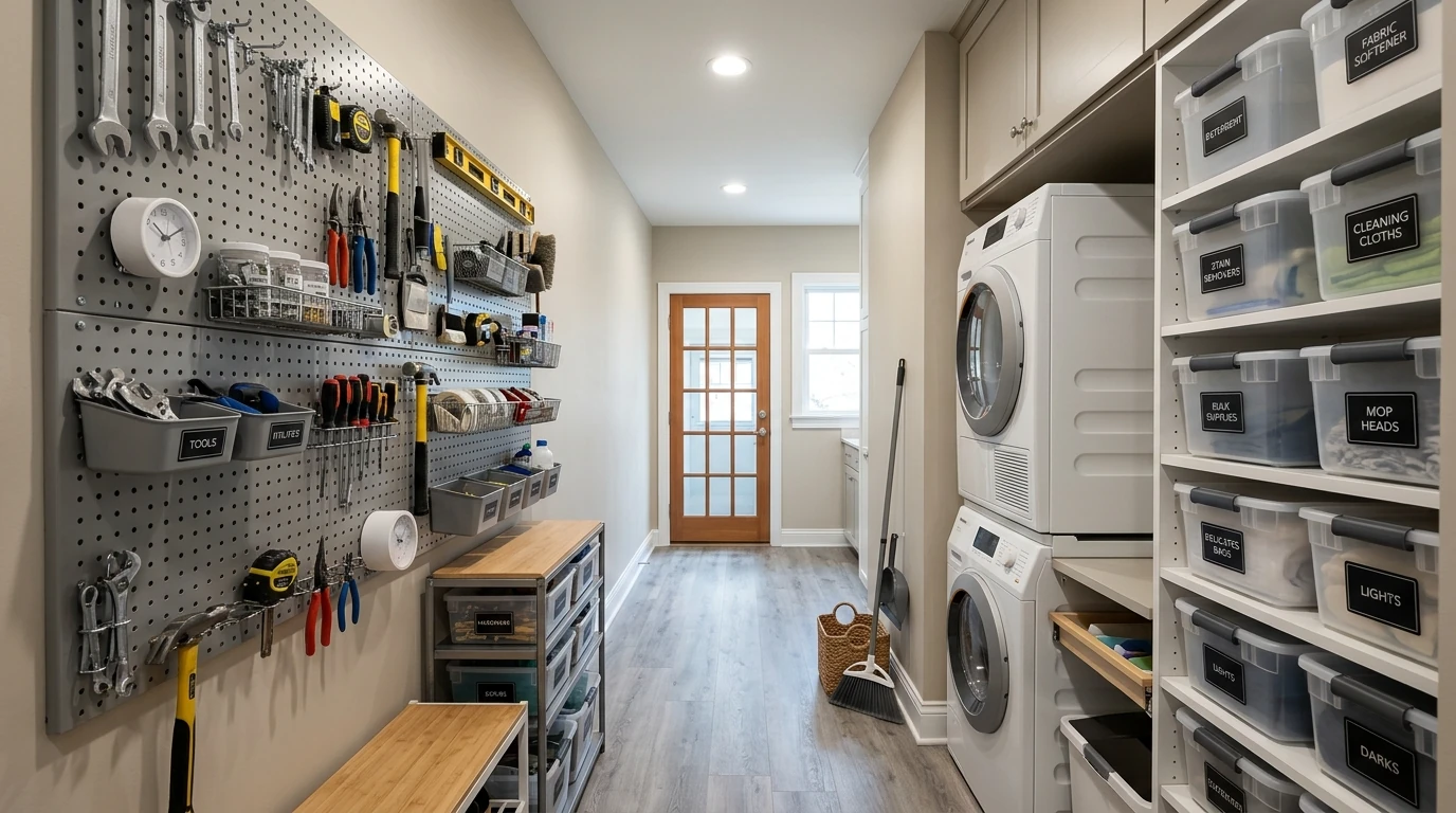 Narrow laundry room idea 6