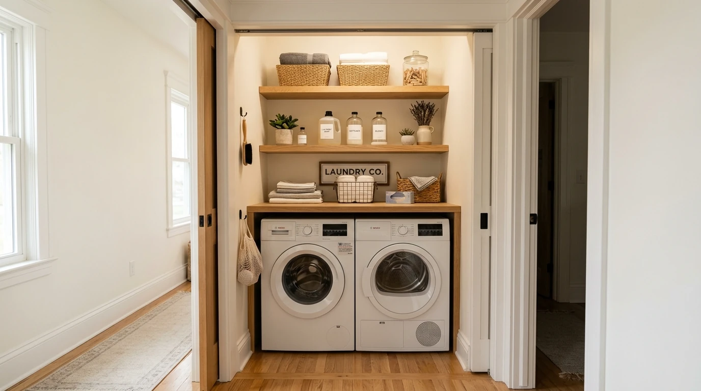 Narrow laundry room idea 7