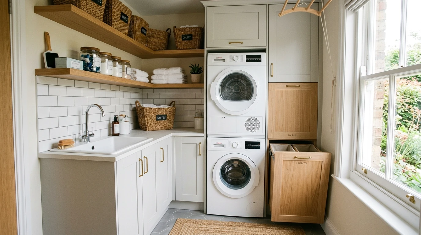 Narrow laundry room idea 8