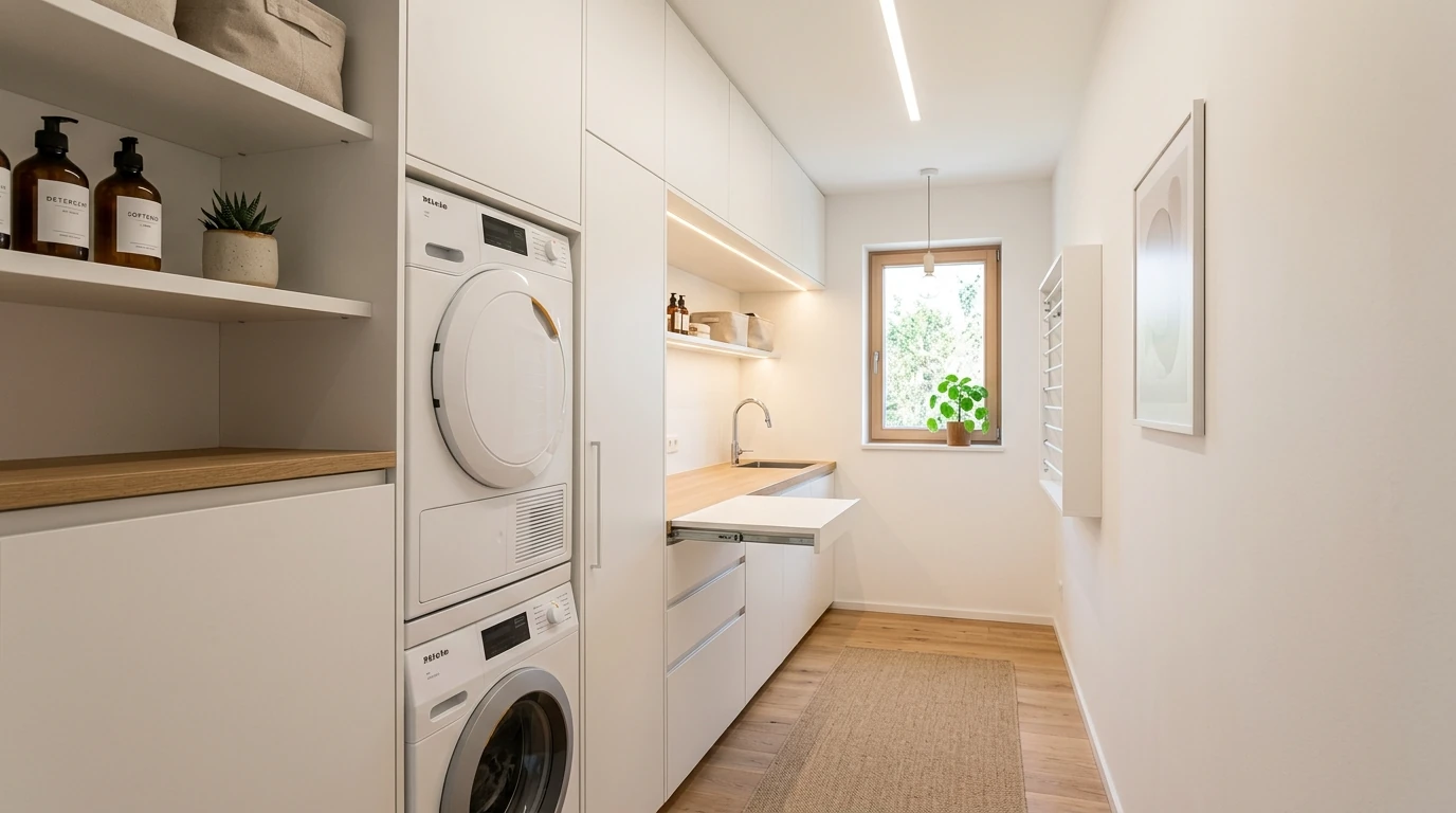 Narrow laundry room idea 9
