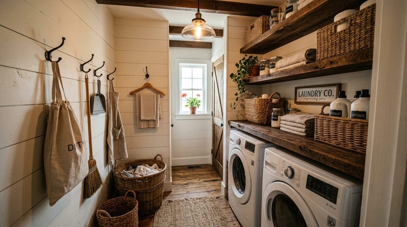 Narrow laundry room idea 10