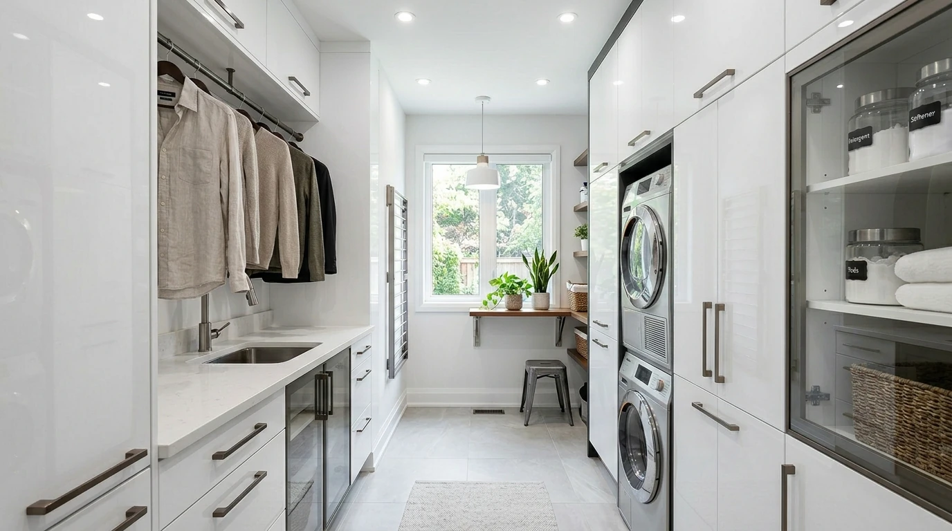 Narrow laundry room idea 11