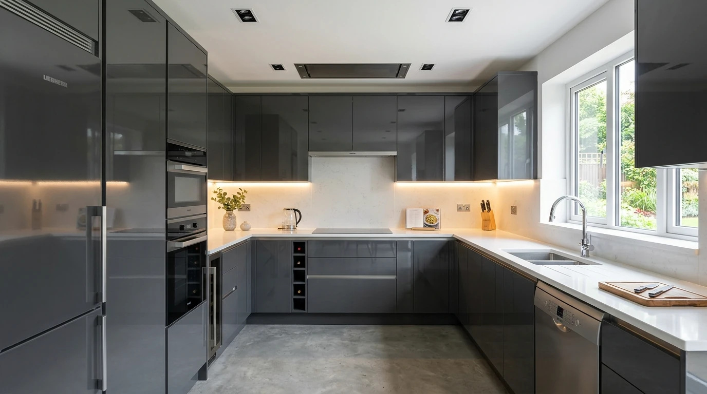 U-shaped kitchen idea 2