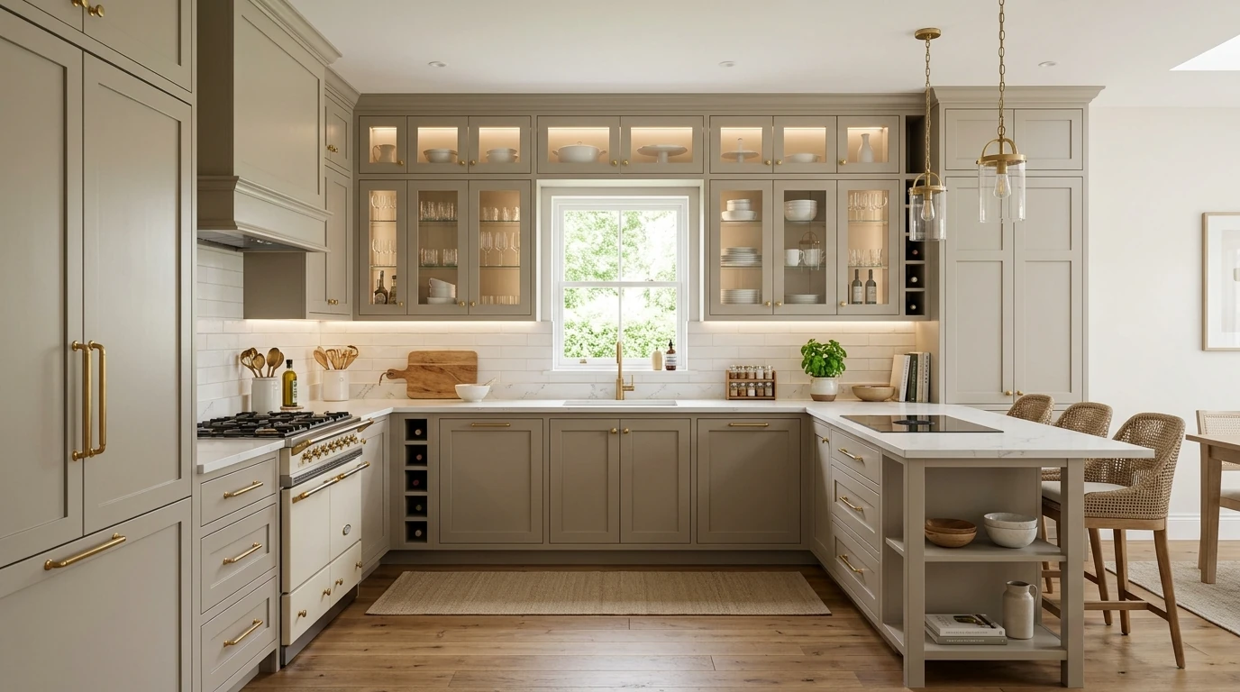 U-shaped kitchen idea 13