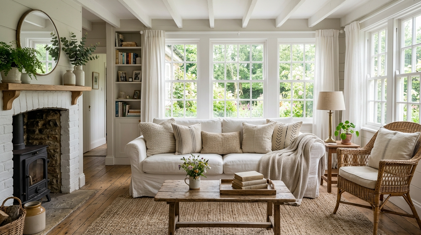 Cozy Cottage Living Room Ideas with Charming Character idea 2