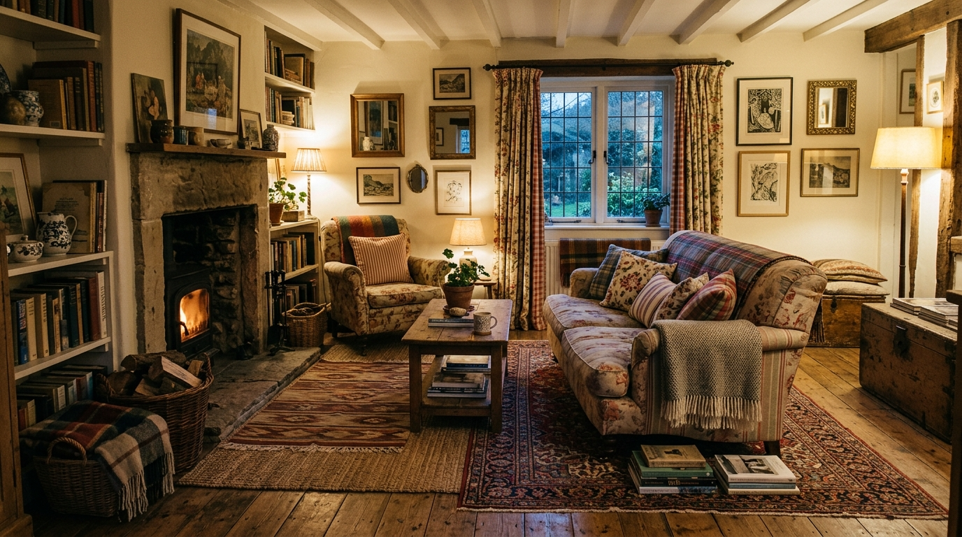 Cozy Cottage Living Room Ideas with Charming Character idea 8