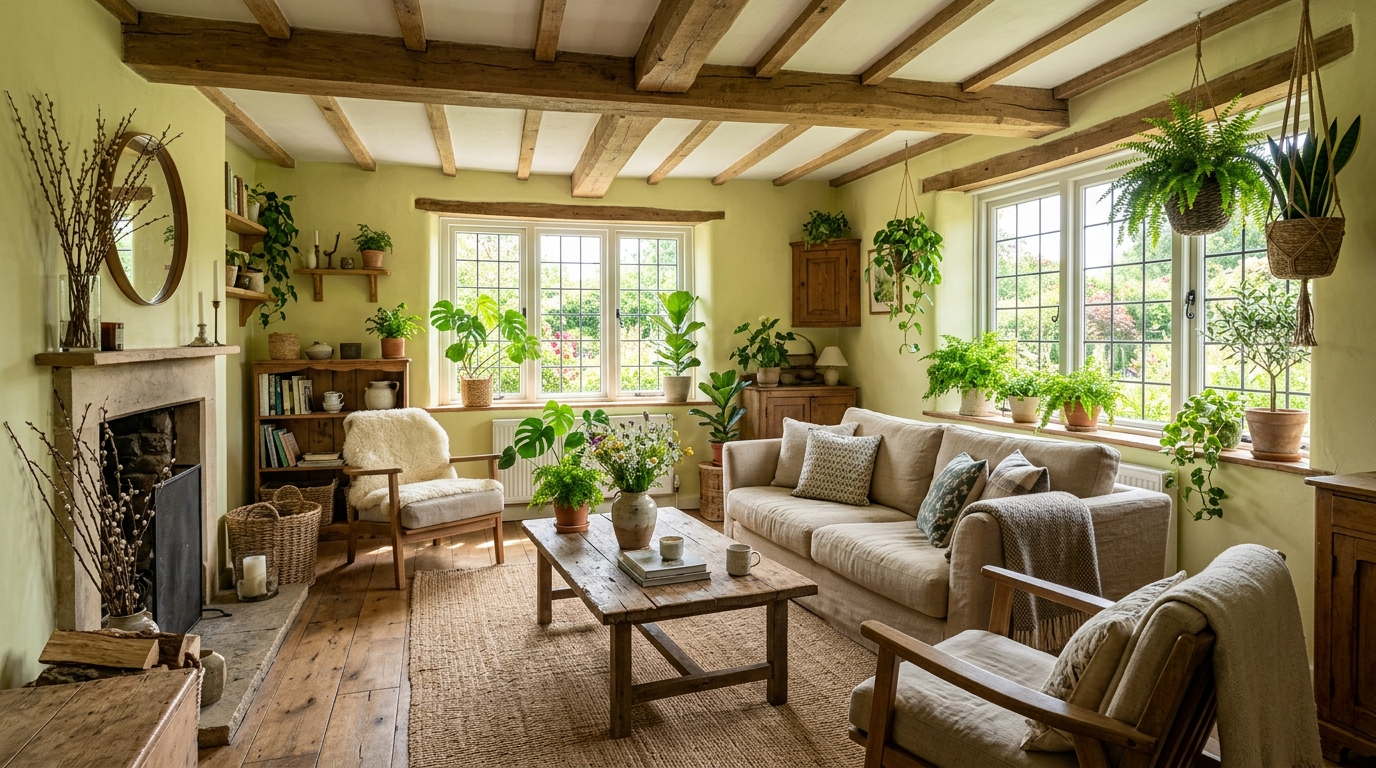 Cozy Cottage Living Room Ideas with Charming Character idea 12
