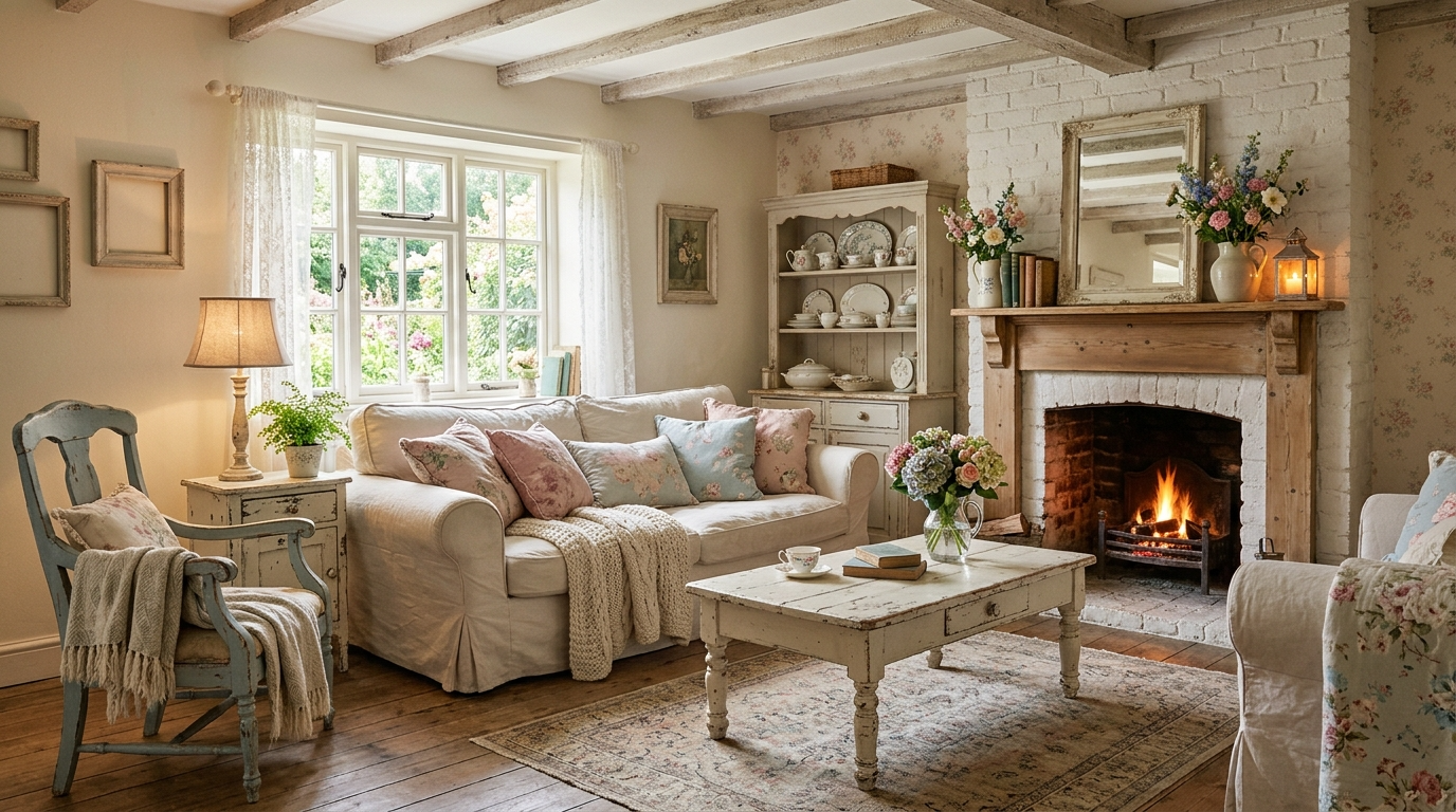 Cozy Cottage Living Room Ideas with Charming Character idea 13