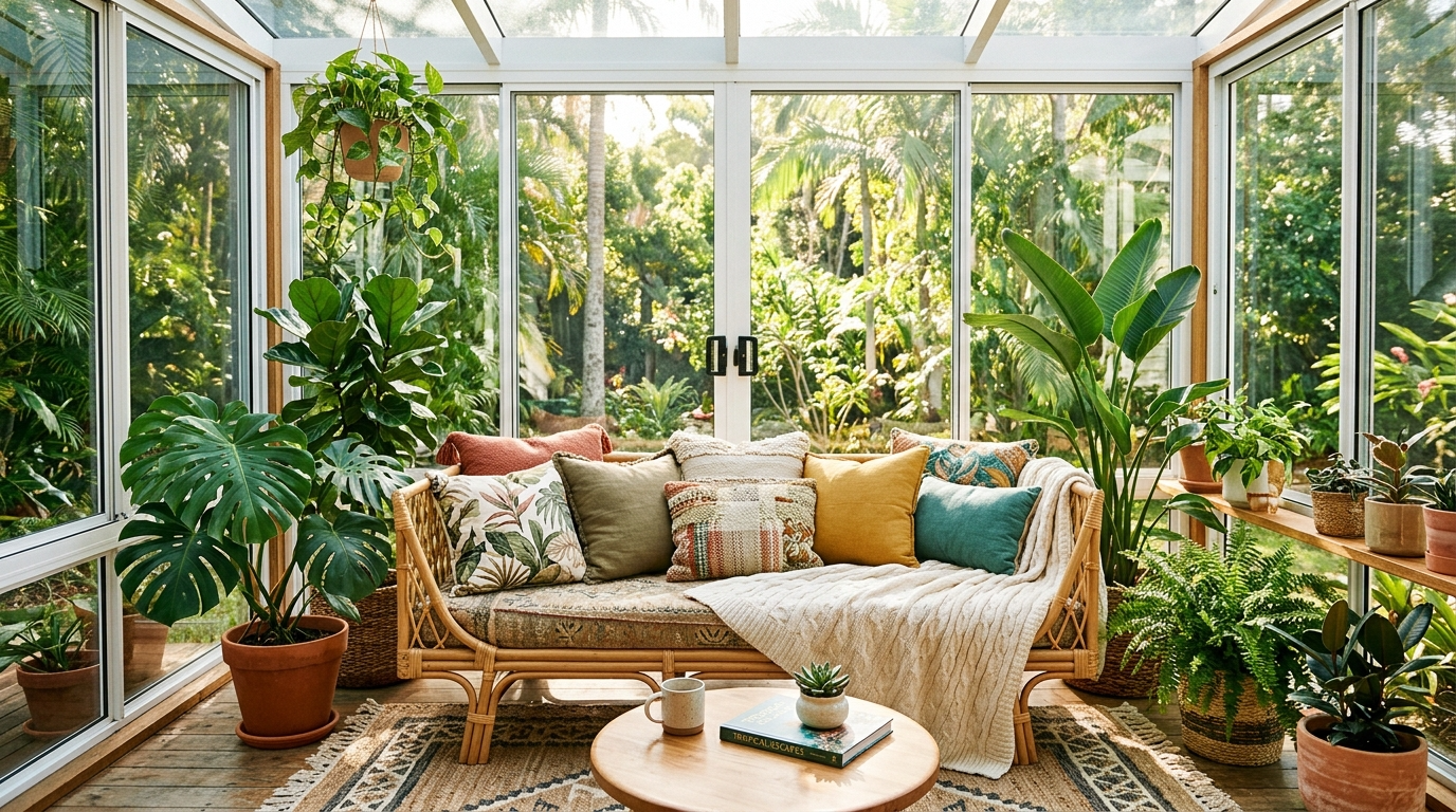 Cozy Sunroom Ideas Filled with Natural Light idea 2