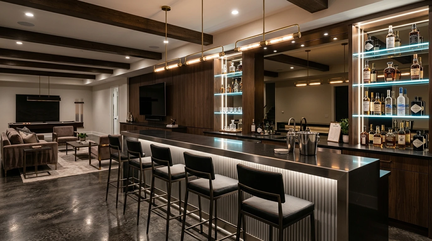 Creative Basement Remodel Ideas for Extra Living Space idea 3