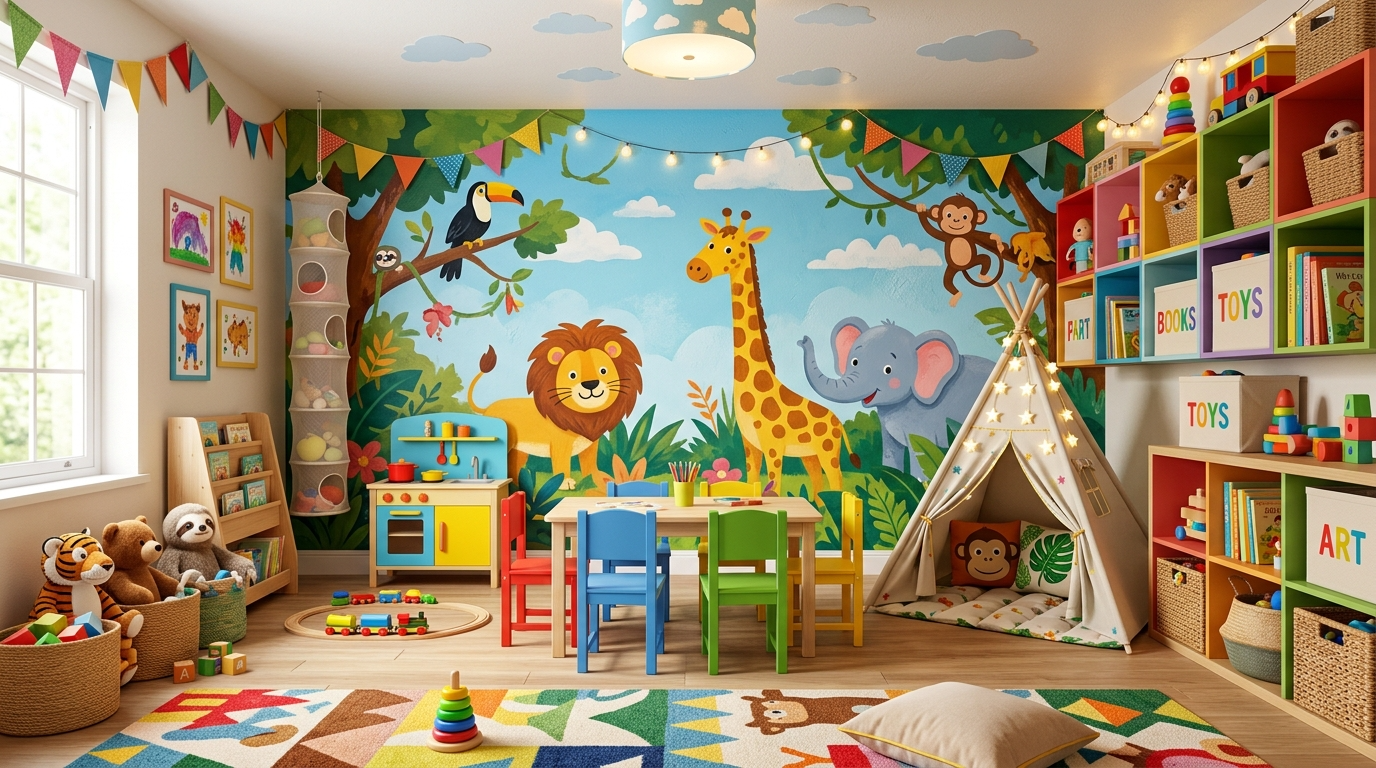 Creative Kids Playroom Ideas for Fun and Function idea 7