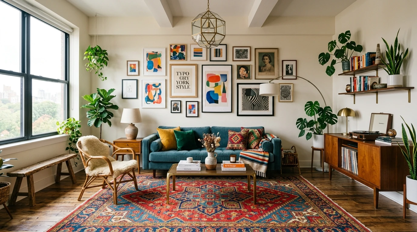13 Curated Modern Eclectic Apartment Ideas for Unique Style