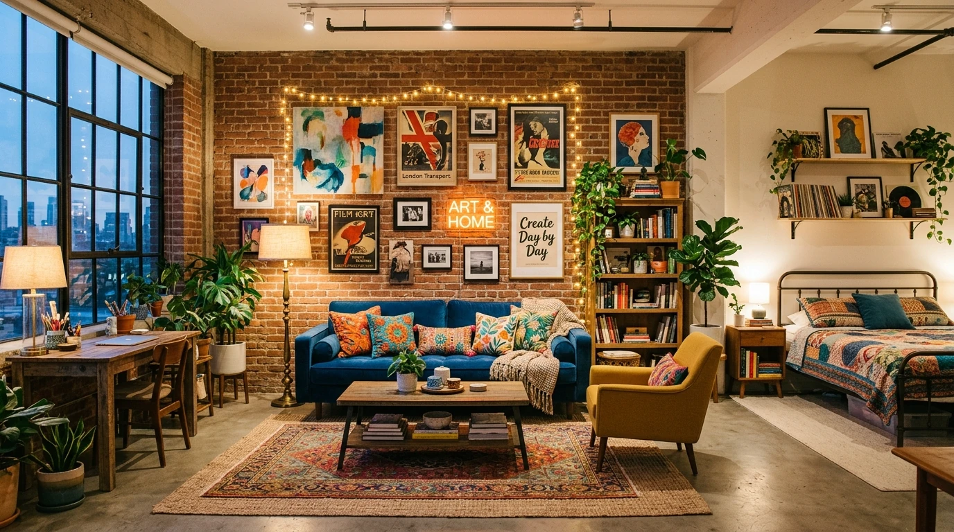 Modern eclectic apartment idea 3