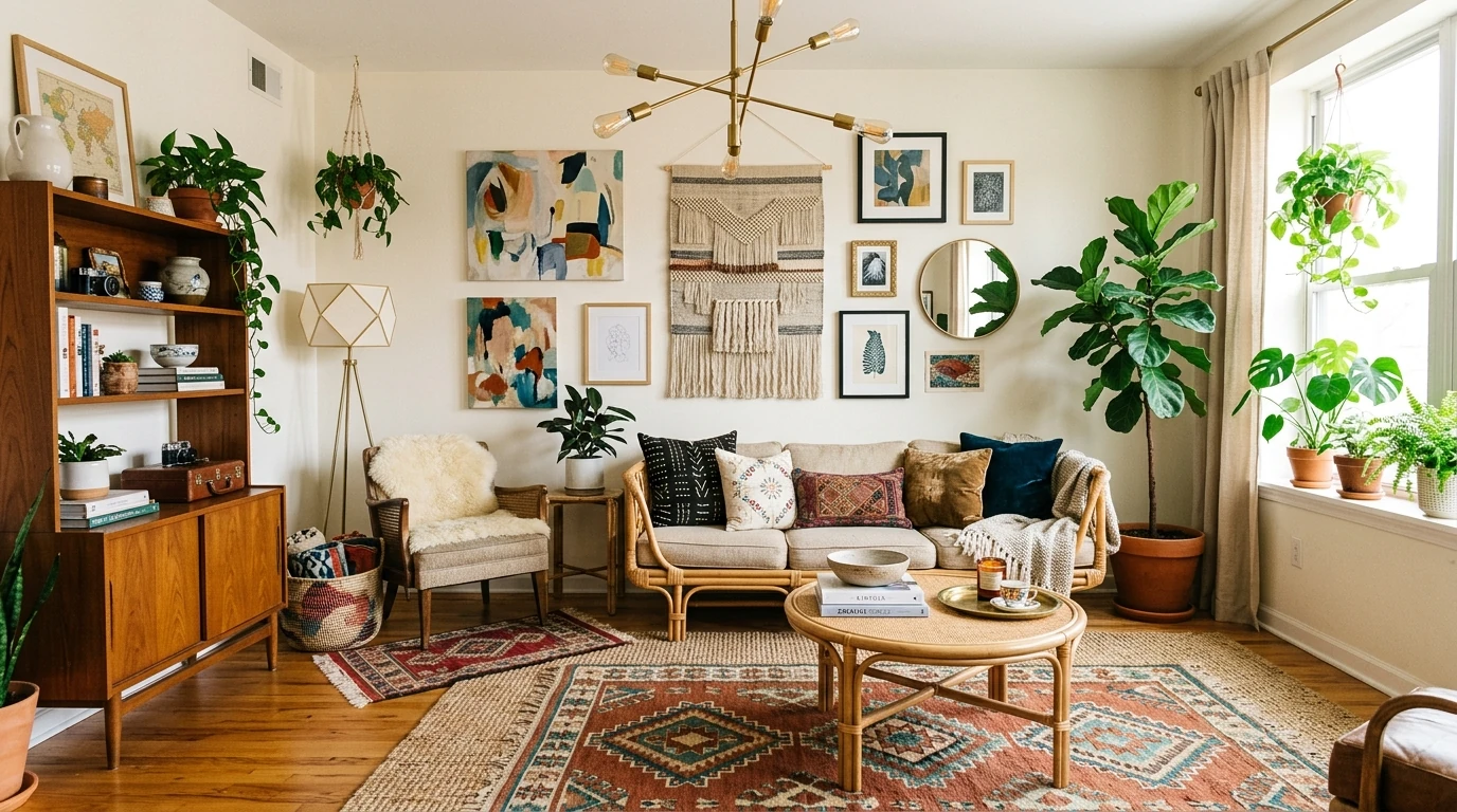 Modern eclectic apartment idea 5